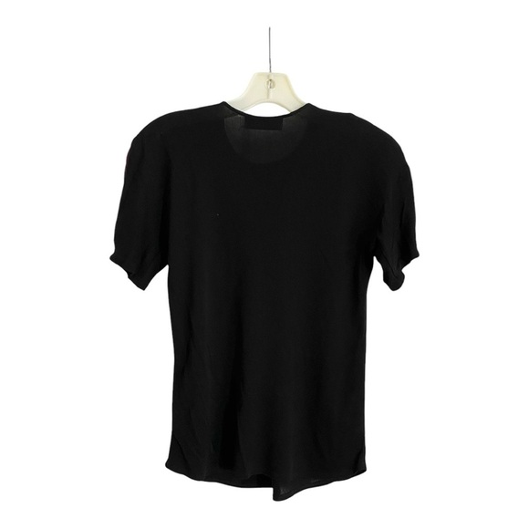 Tory Burch Colorblock Knit Top Shoulder Zipper in Black Red Burgundy Size 6 - Picture 4 of 9